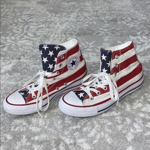 American Flag High Top Converse
